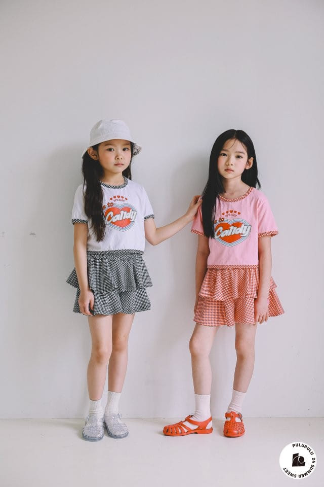 Pulupulu - Korean Children Fashion - #Kfashion4kids - Check Kan Kan Skirt Pants - 10