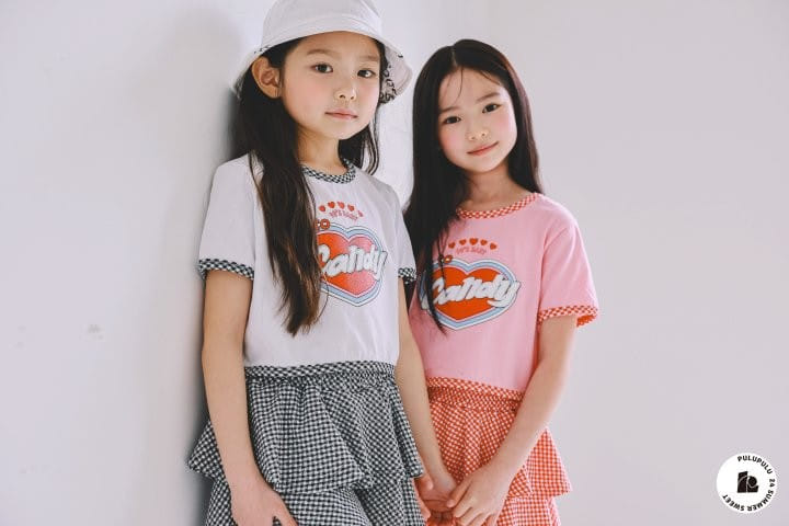 Pulupulu - Korean Children Fashion - #Kfashion4kids - Check Candy Tee - 2