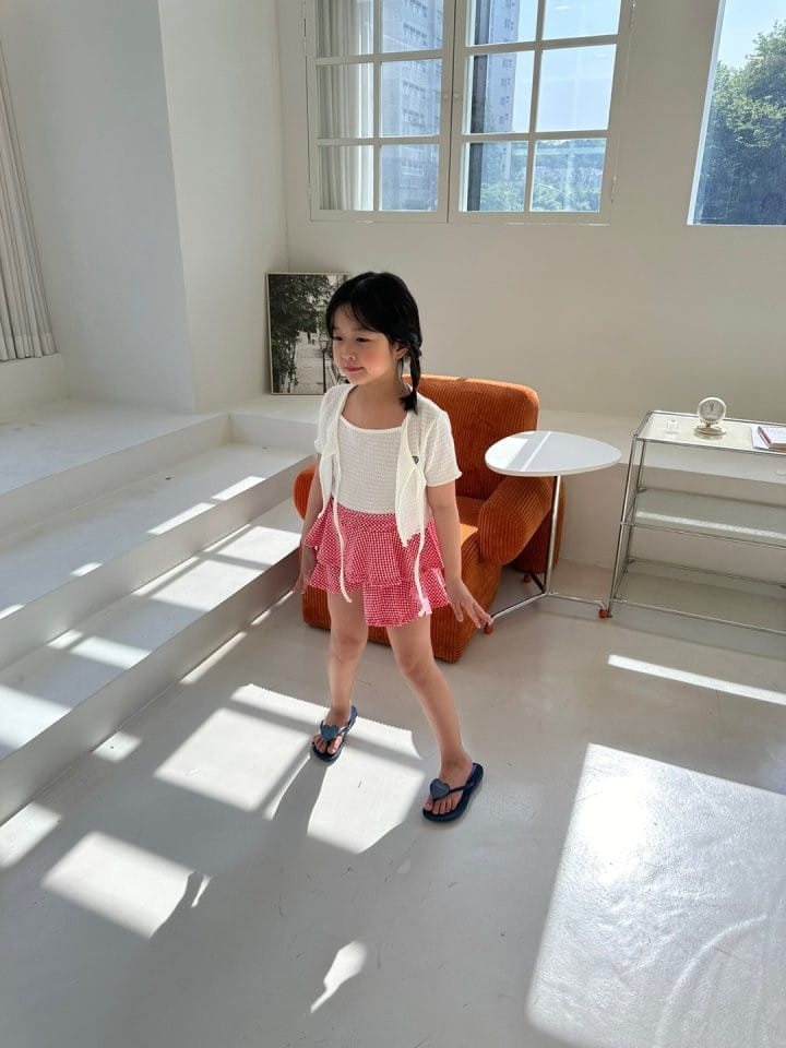 Pulupulu - Korean Children Fashion - #childofig - Check Kan Kan Skirt Pants