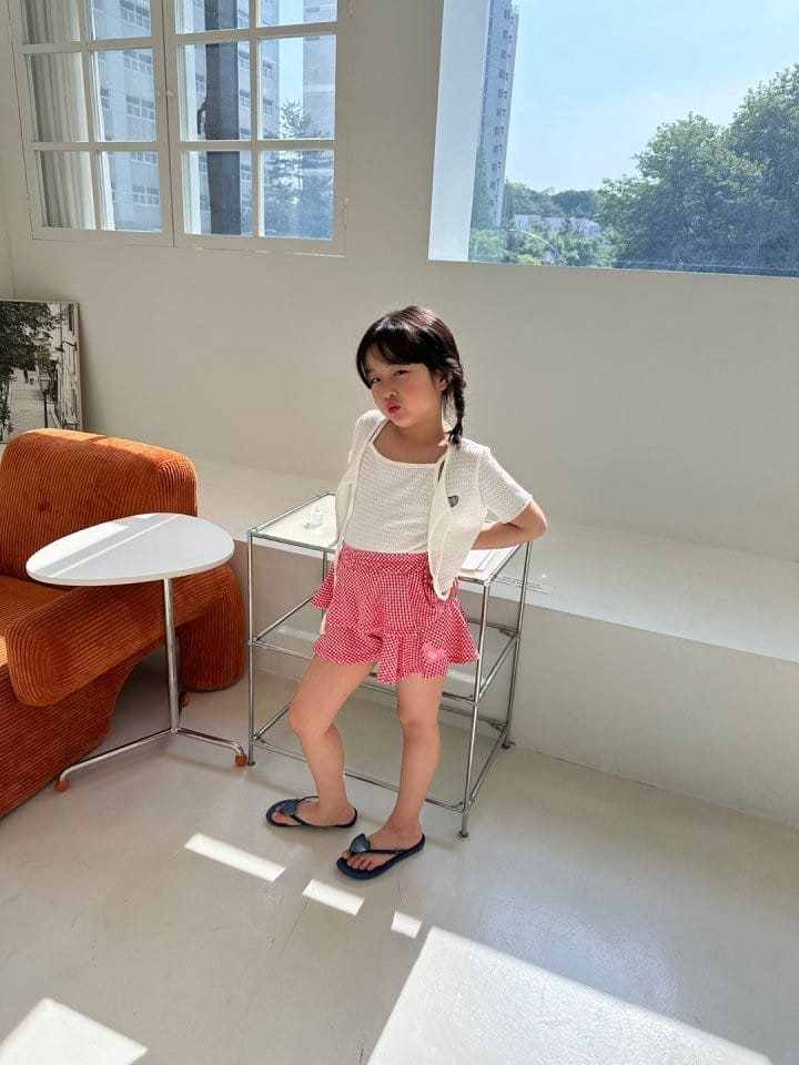 Pulupulu - Korean Children Fashion - #childrensboutique - Check Kan Kan Skirt Pants - 3