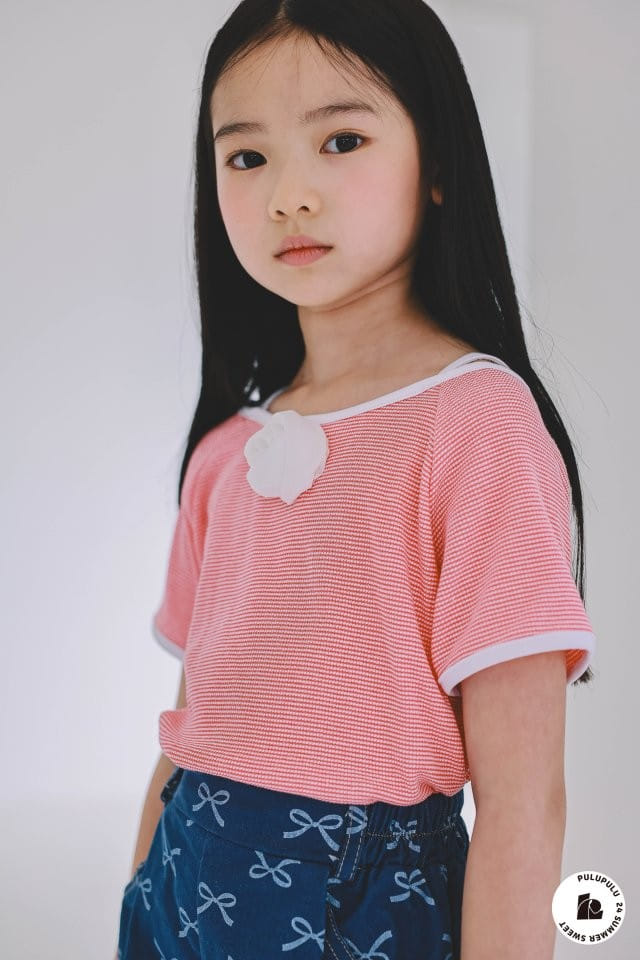 Pulupulu - Korean Children Fashion - #designkidswear - Rose Decoration Tee - 10