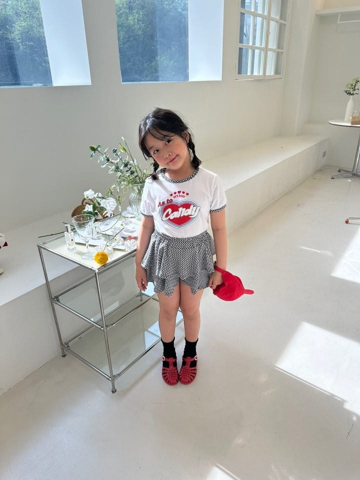 Pulupulu - Korean Children Fashion - #kidsshorts - Check Kan Kan Skirt Pants - 7