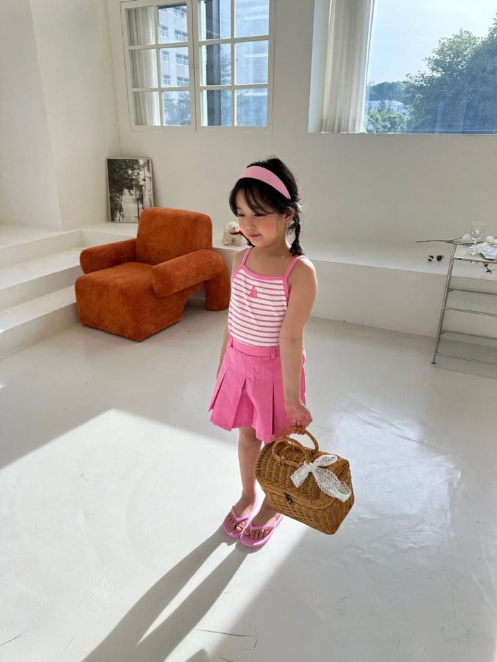 Pulupulu - Korean Children Fashion - #kidsshorts - Piel Sleeveless Tee - 3