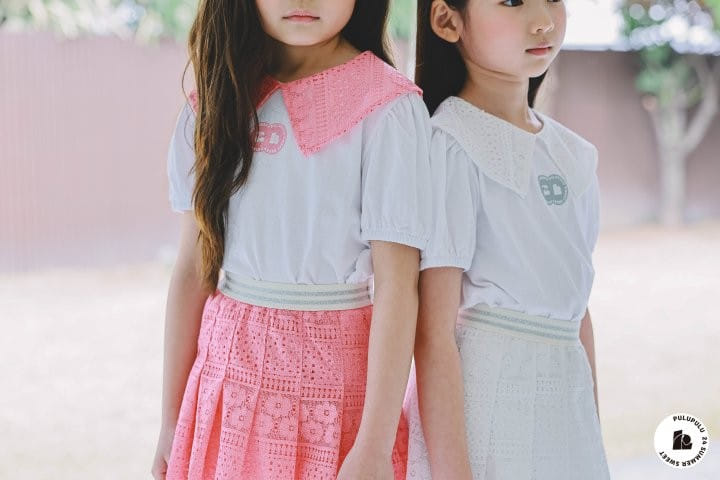 Pulupulu - Korean Children Fashion - #kidsstore - Lien Collar Tee - 2