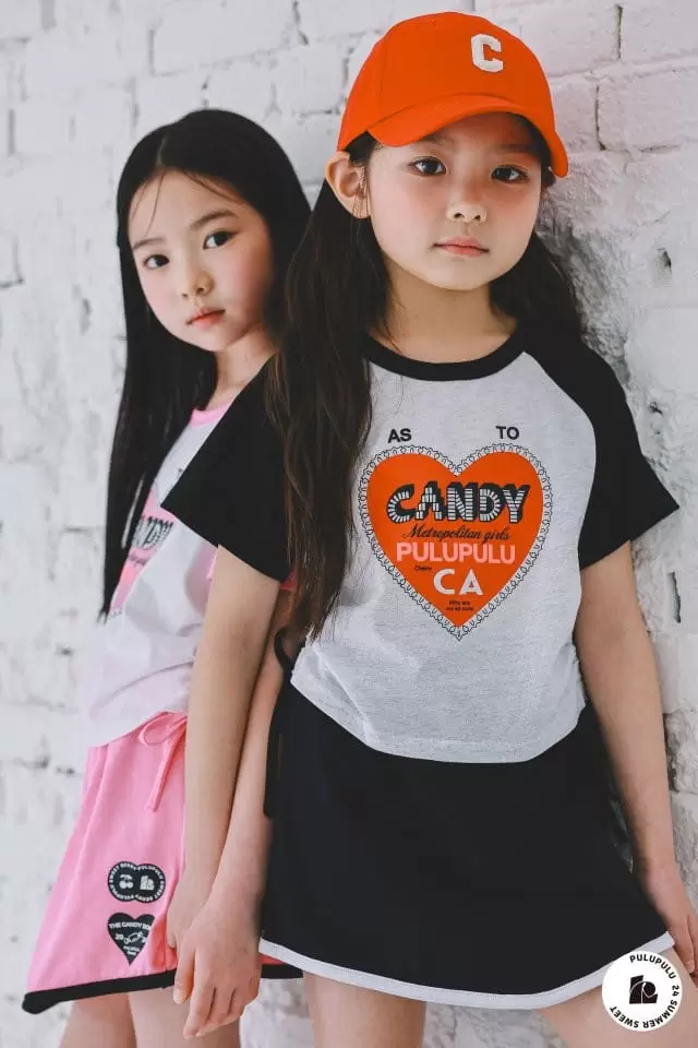 Pulupulu - Korean Children Fashion - #kidzfashiontrend - California Heart Tee - 2