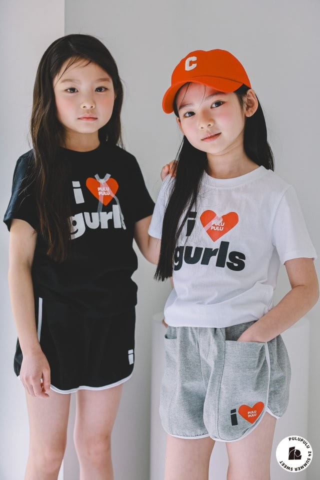 Pulupulu - Korean Children Fashion - #littlefashionista - I Love Tee