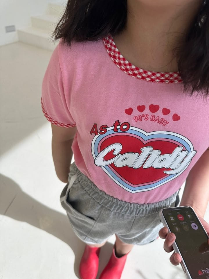 Pulupulu - Korean Children Fashion - #littlefashionista - Check Candy Tee - 4