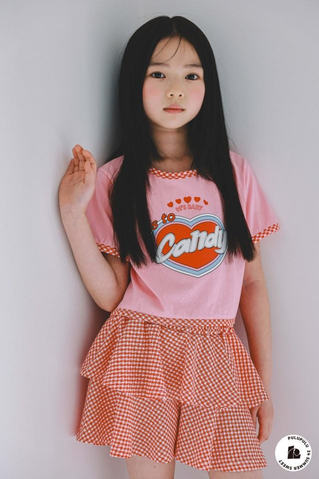 Pulupulu - Korean Children Fashion - #minifashionista - Check Candy Tee - 5