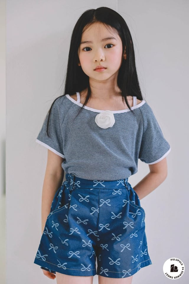 Pulupulu - Korean Children Fashion - #minifashionista - Rose Decoration Tee - 5