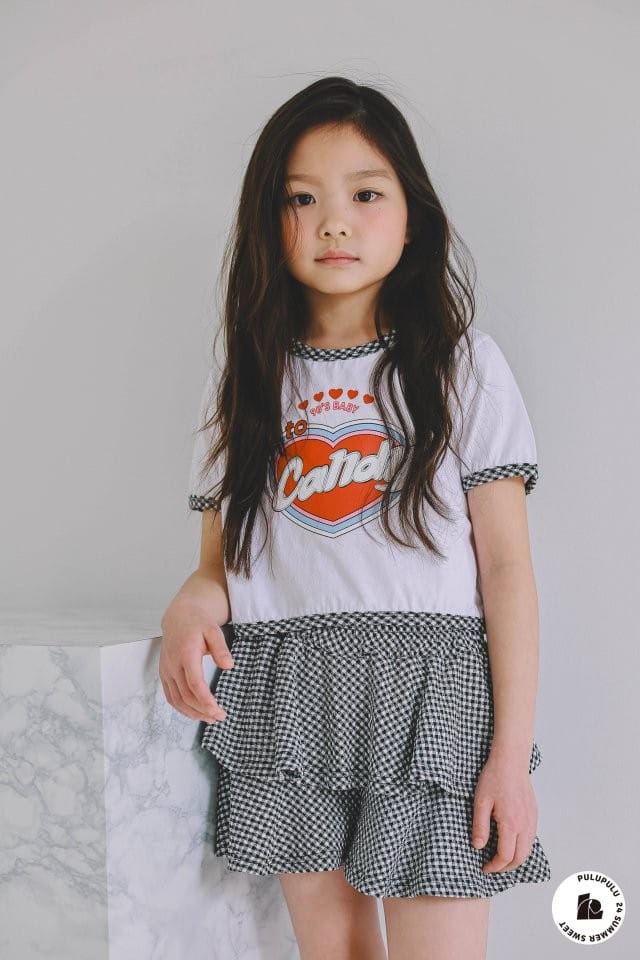 Pulupulu - Korean Children Fashion - #todddlerfashion - Check Candy Tee - 7