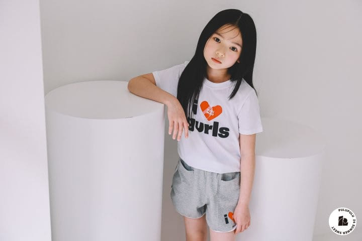 Pulupulu - Korean Children Fashion - #todddlerfashion - I Love Tee - 5