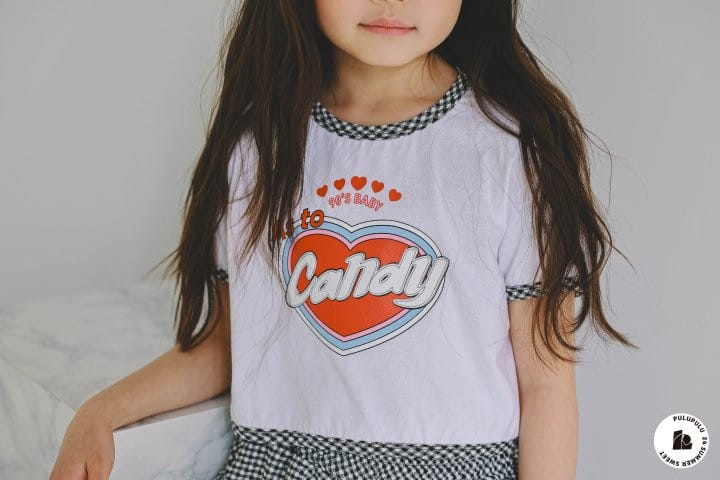 Pulupulu - Korean Children Fashion - #toddlerclothing - Check Candy Tee - 8