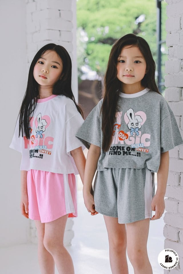 Pulupulu - Korean Children Fashion - #toddlerclothing - Magic Top Bottom Set