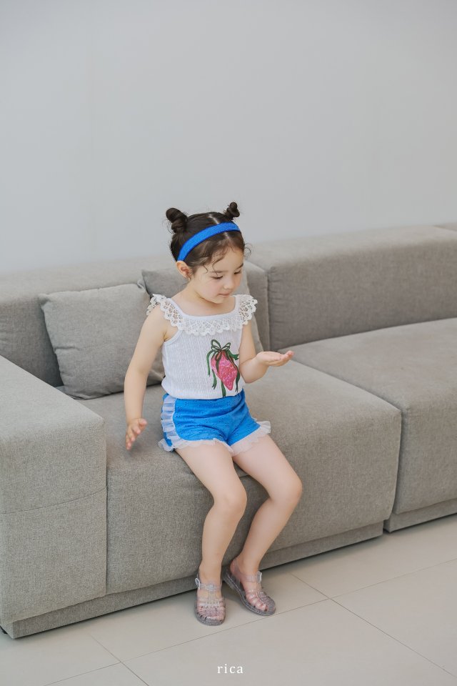 Rica - Korean Children Fashion - #childofig - Strawberry Lace Tee - 5