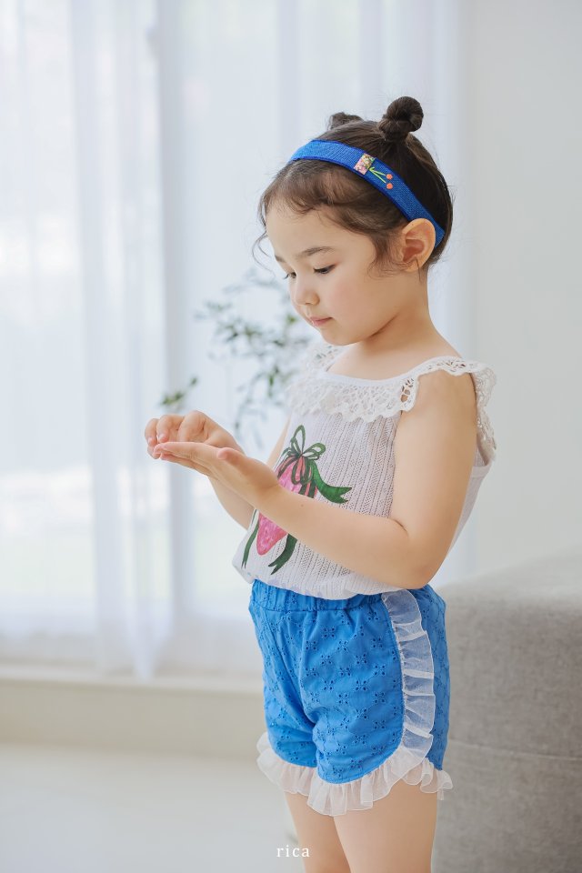 Rica - Korean Children Fashion - #designkidswear - Strawberry Lace Tee - 7