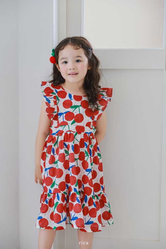 Rica - Korean Children Fashion - #fashionkids - Cherry One-Piece - 11