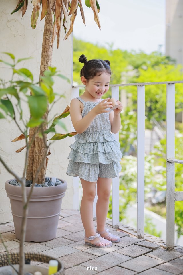 Rica - Korean Children Fashion - #littlefashionista - Macaroni Top Bottom Set