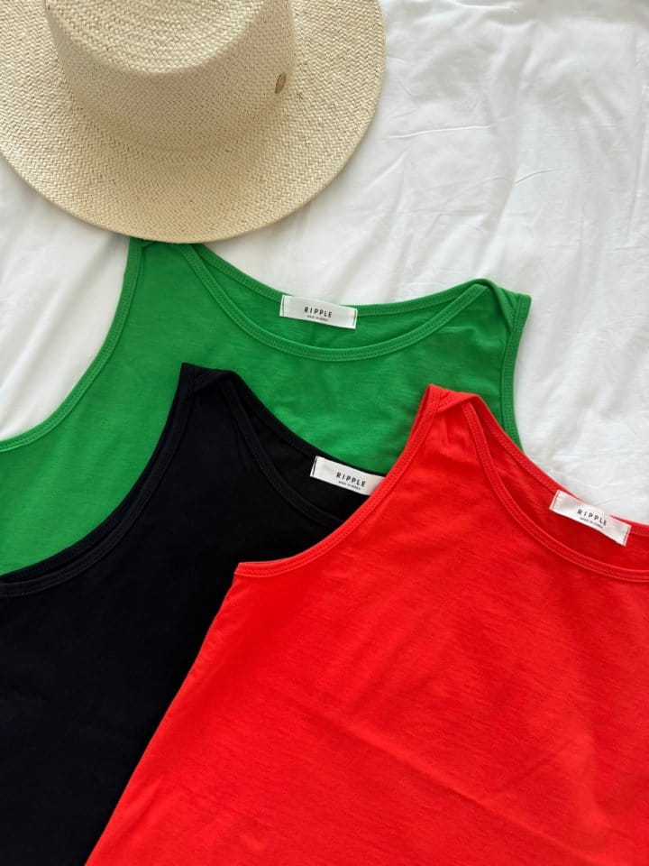 Ripple - Korean Women Fashion - #restrostyle - Coco Sleeveless Tee