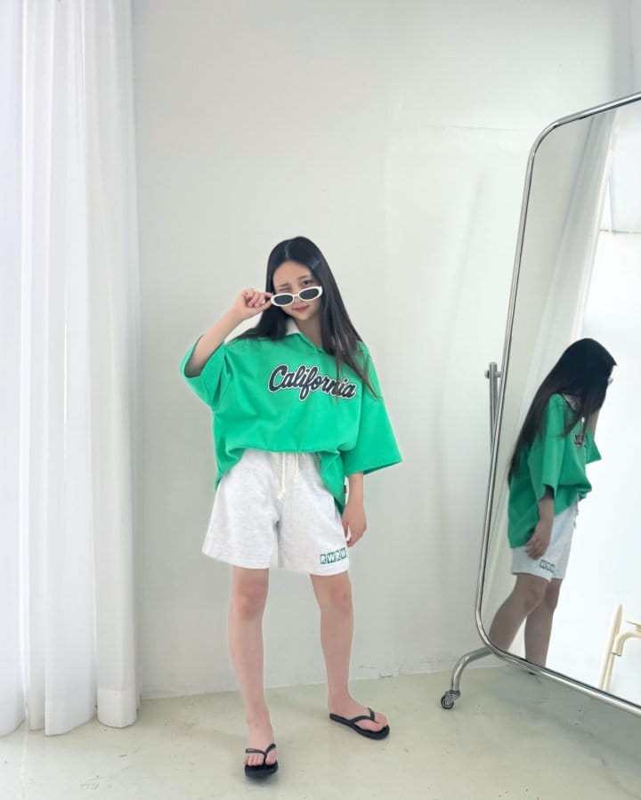 Riwoo Riwoo - Korean Children Fashion - #Kfashion4kids - Kally Yocco Open Collar Tee - 2