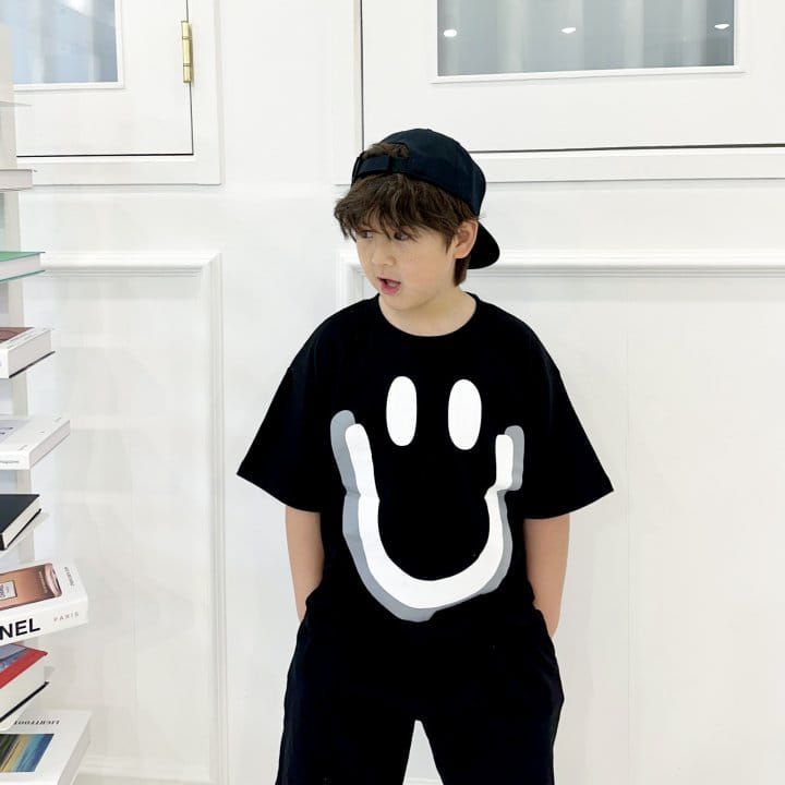 Riwoo Riwoo - Korean Children Fashion - #kidsshorts - Double Smile Tee