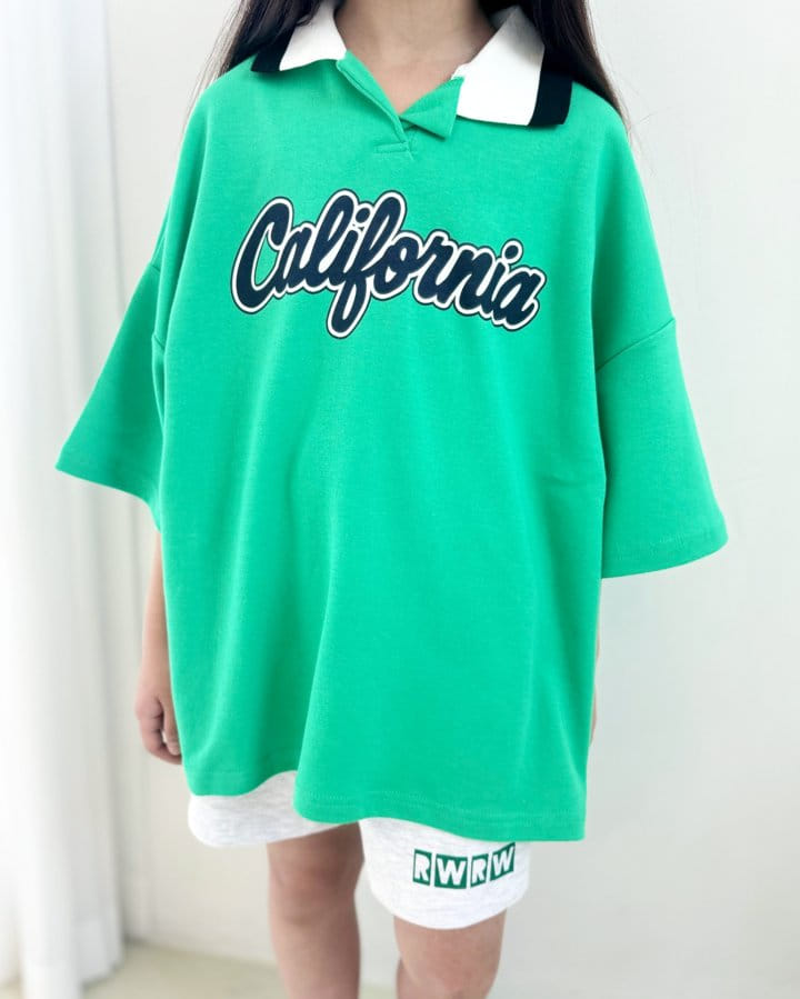 Riwoo Riwoo - Korean Children Fashion - #littlefashionista - Kally Yocco Open Collar Tee - 3