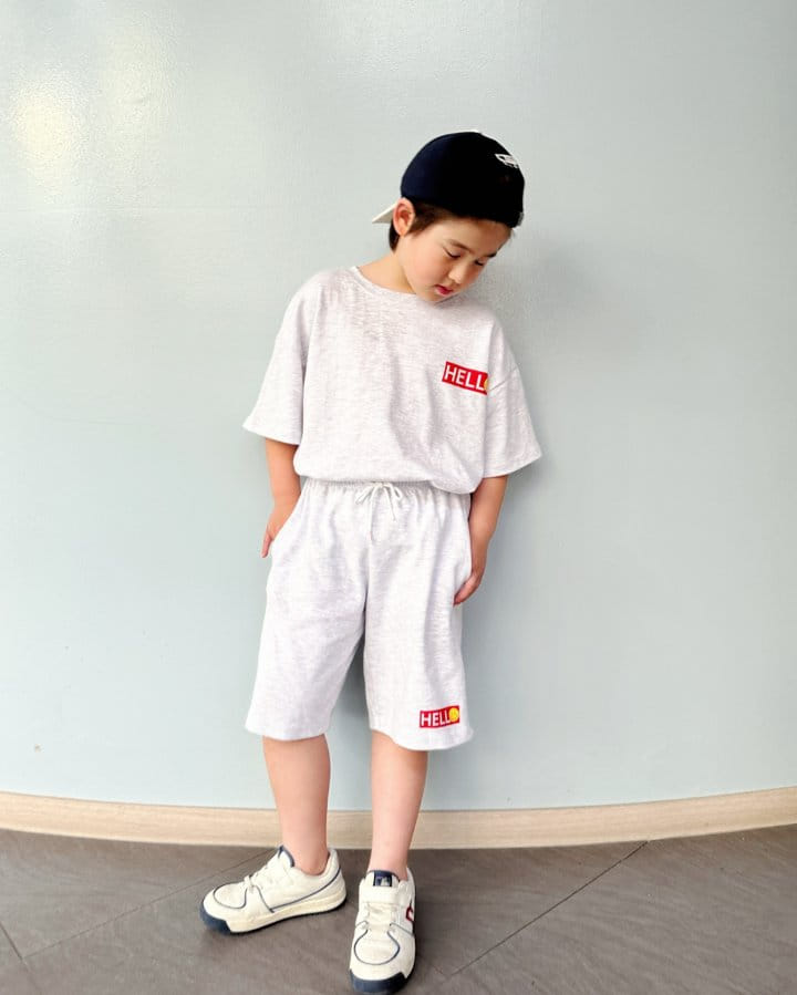 Riwoo Riwoo - Korean Children Fashion - #magicofchildhood - Hello Half Top Bottom Set - 9