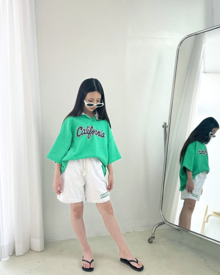 Riwoo Riwoo - Korean Children Fashion - #littlefashionista - Kally Yocco Open Collar Tee - 4