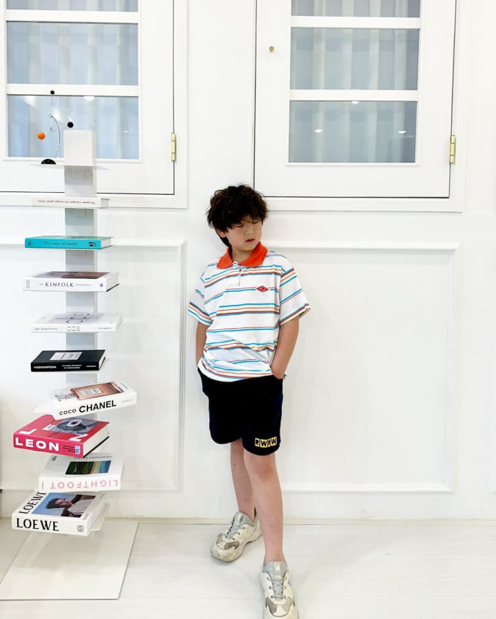 Riwoo Riwoo - Korean Children Fashion - #minifashionista - Wit Yocco Collar Tee - 11