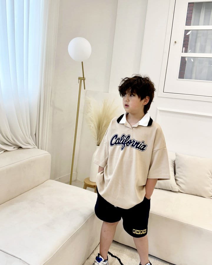 Riwoo Riwoo - Korean Children Fashion - #toddlerclothing - Kally Yocco Open Collar Tee - 8