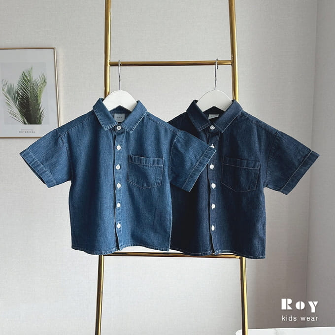 Roy - Korean Children Fashion - #Kfashion4kids - Urban Denim Shirt