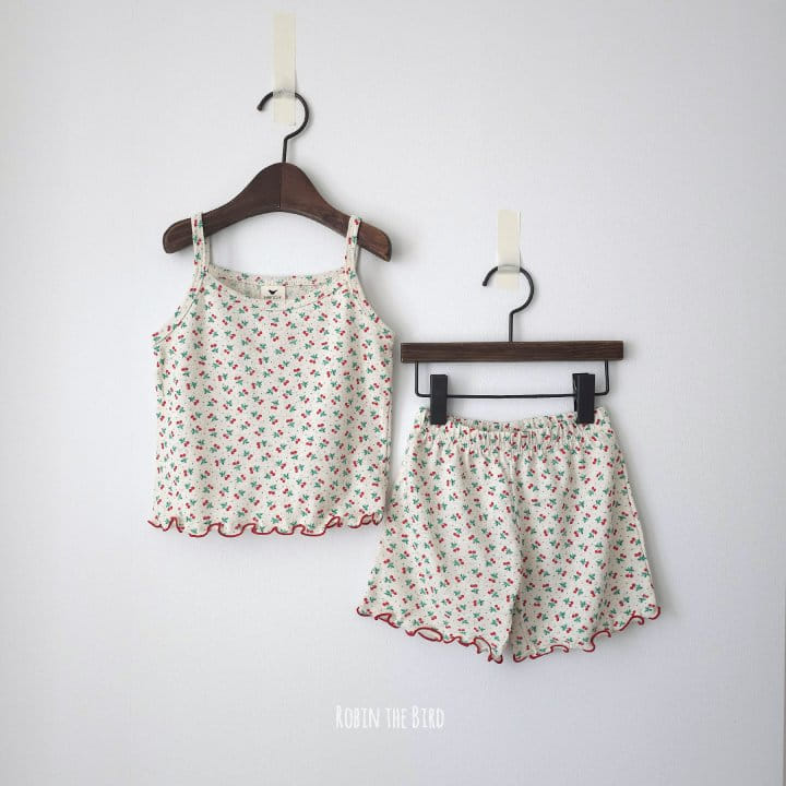 Saerobin - Korean Children Fashion - #Kfashion4kids - Frill String Sleeveless Top Bottom Set - 3