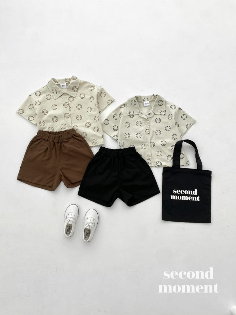 Second moment - Korean Children Fashion - #Kfashion4kids - Smile Shirt Set