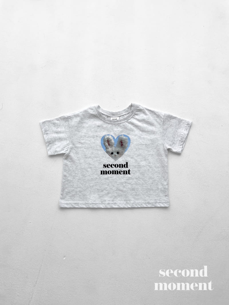 Second moment - Korean Children Fashion - #Kfashion4kids - Heart Rabbit Tee - 2