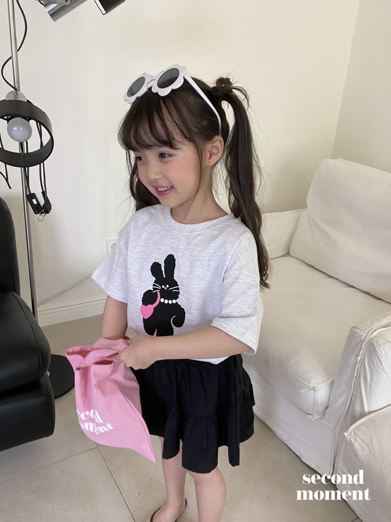 Second moment - Korean Children Fashion - #childrensboutique - Pearl Rabbit Tee - 3