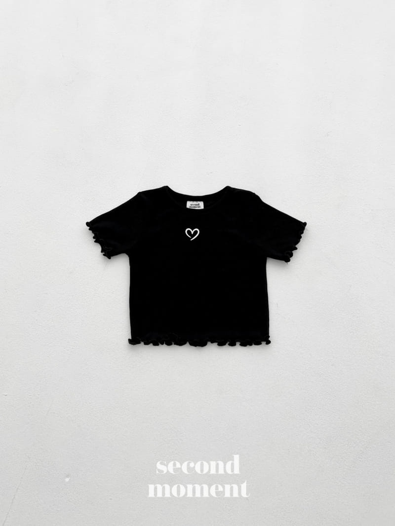 Second moment - Korean Children Fashion - #fashionkids - Heart Terry Tee - 2