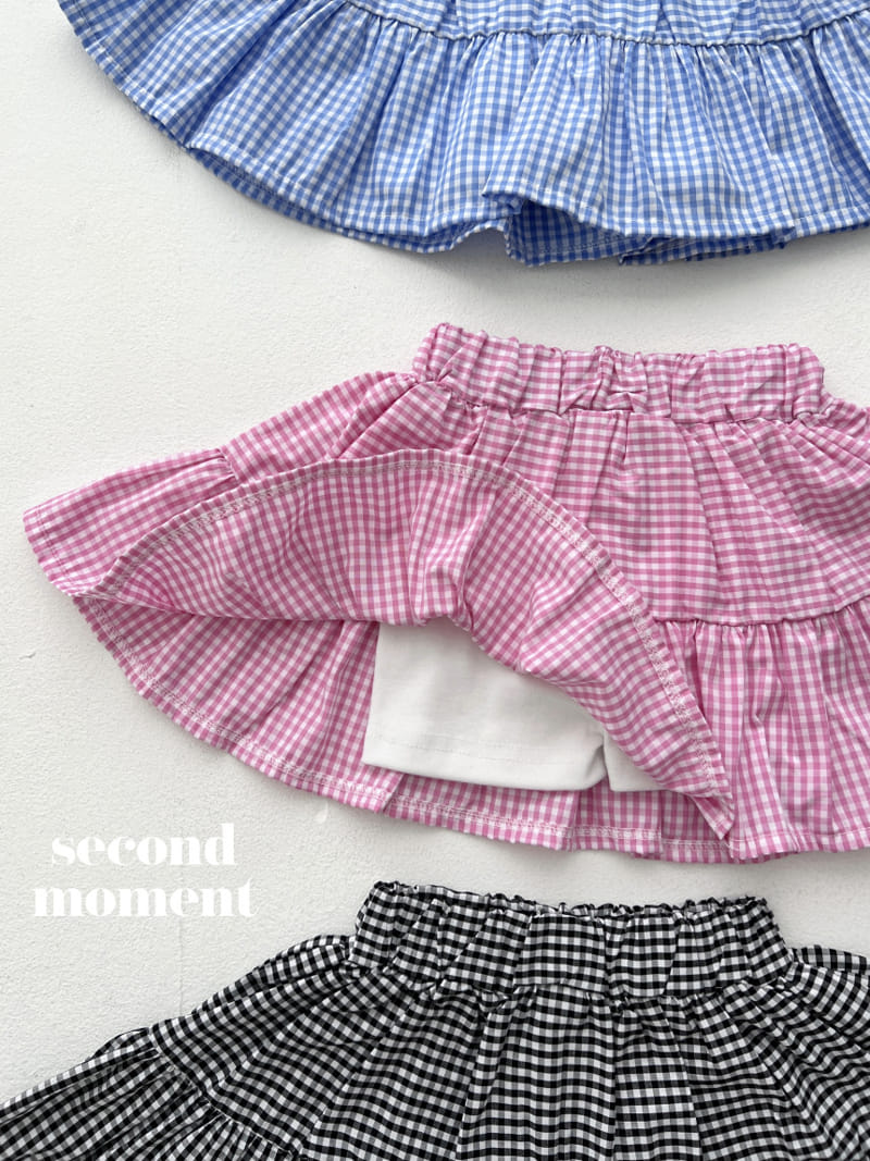 Second moment - Korean Children Fashion - #kidsshorts - Check Kan Kan Skirt - 6