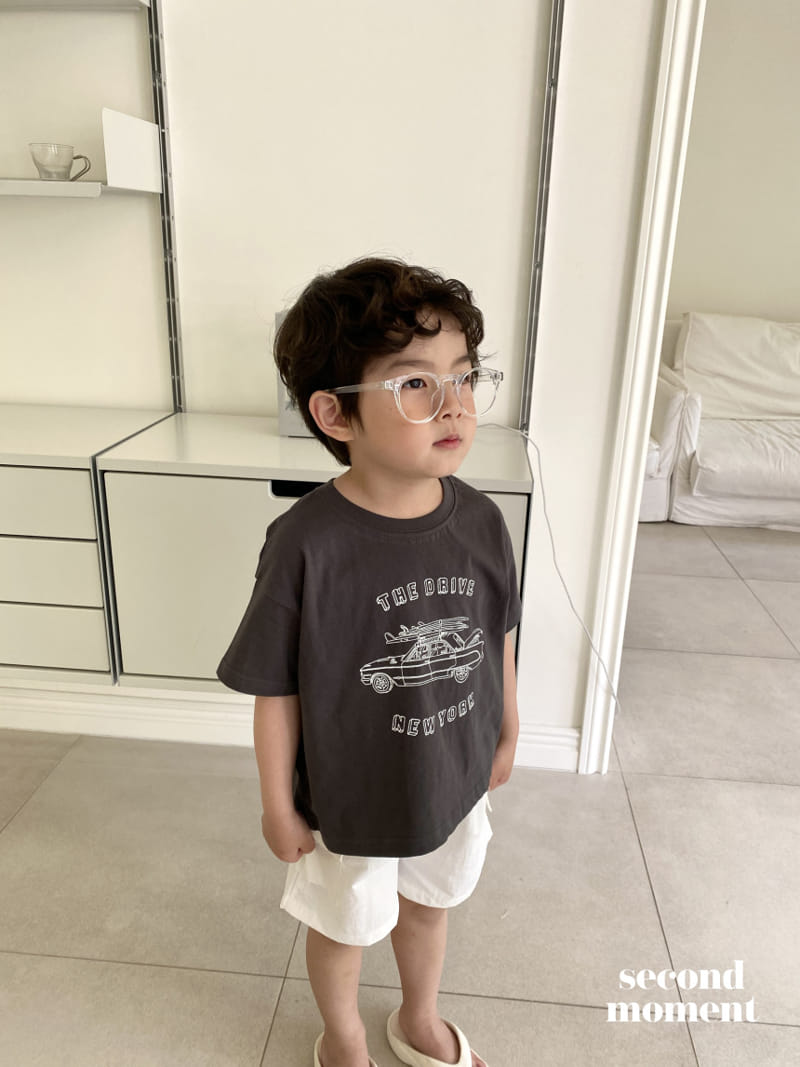 Second moment - Korean Children Fashion - #kidsshorts - Car Tee - 5