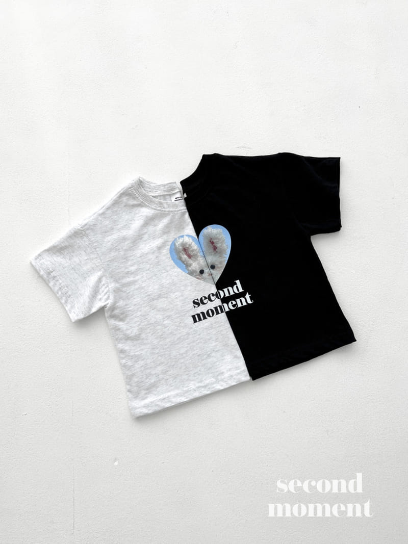 Second moment - Korean Children Fashion - #kidzfashiontrend - Heart Rabbit Tee