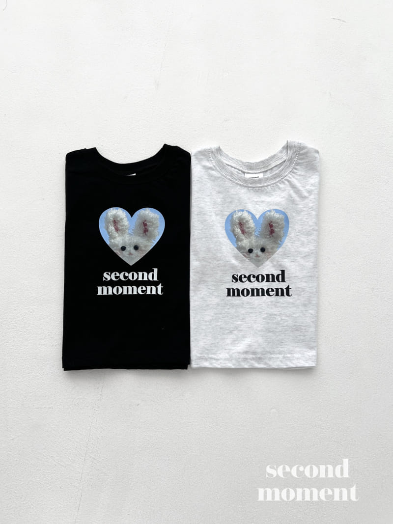 Second moment - Korean Children Fashion - #minifashionista - Heart Rabbit Tee - 5