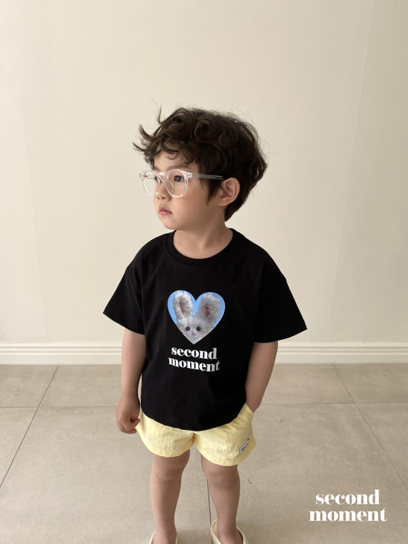 Second moment - Korean Children Fashion - #prettylittlegirls - Heart Rabbit Tee - 6