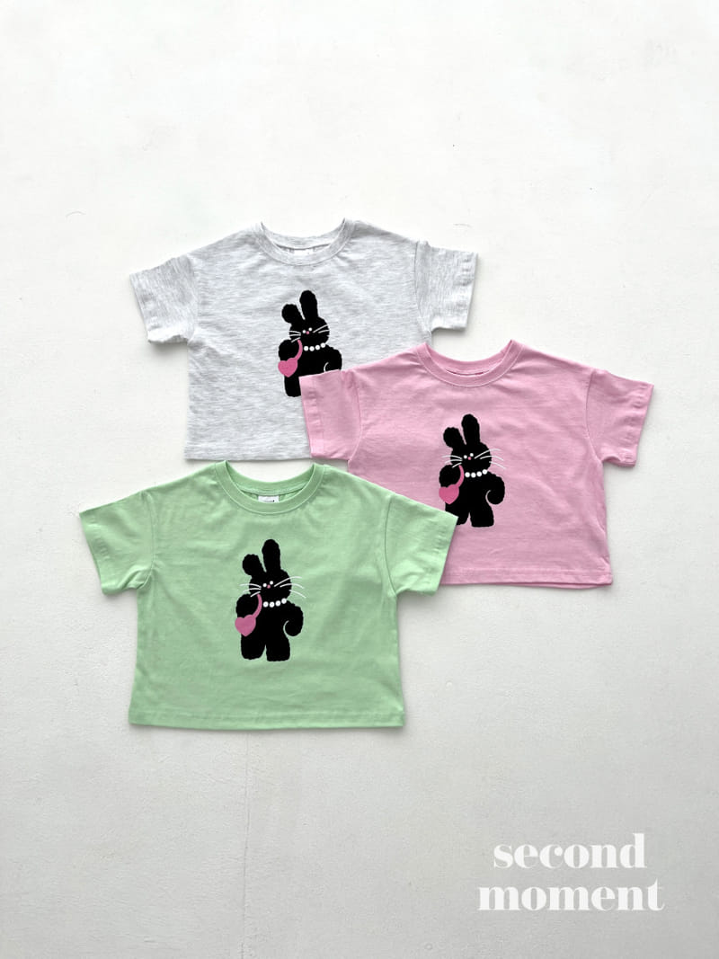 Second moment - Korean Children Fashion - #stylishchildhood - Pearl Rabbit Tee