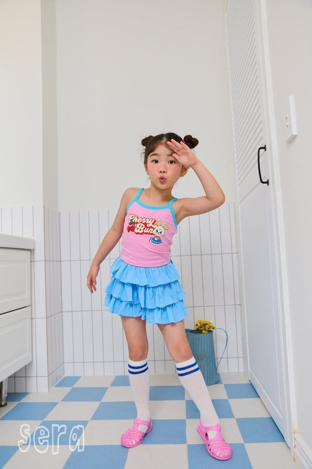 Sera - Korean Children Fashion - #Kfashion4kids - Tennis String Sleeveless Tee - 2