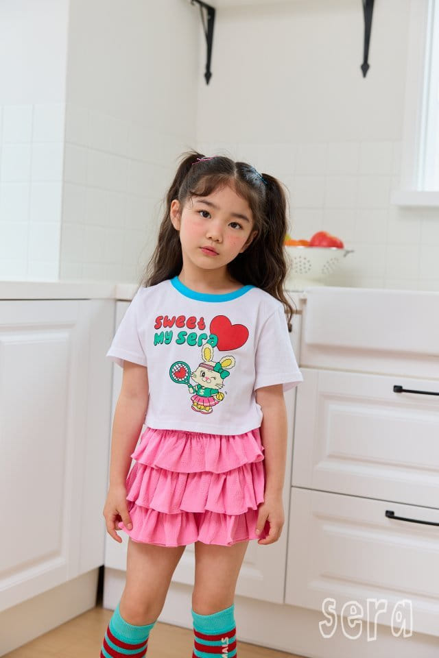 Sera - Korean Children Fashion - #childofig - Piping Color Crop Tee - 7