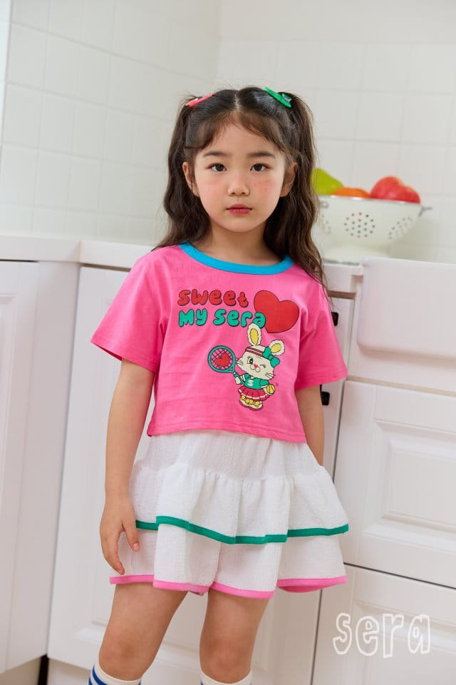 Sera - Korean Children Fashion - #childrensboutique - Piping Color Crop Tee - 8