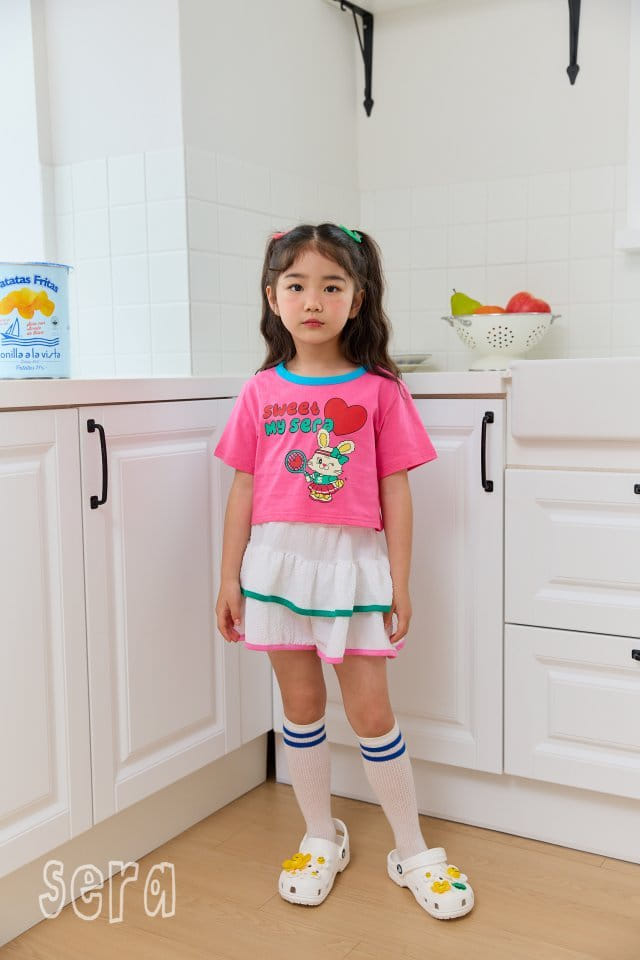 Sera - Korean Children Fashion - #designkidswear - Piping Color Crop Tee - 9