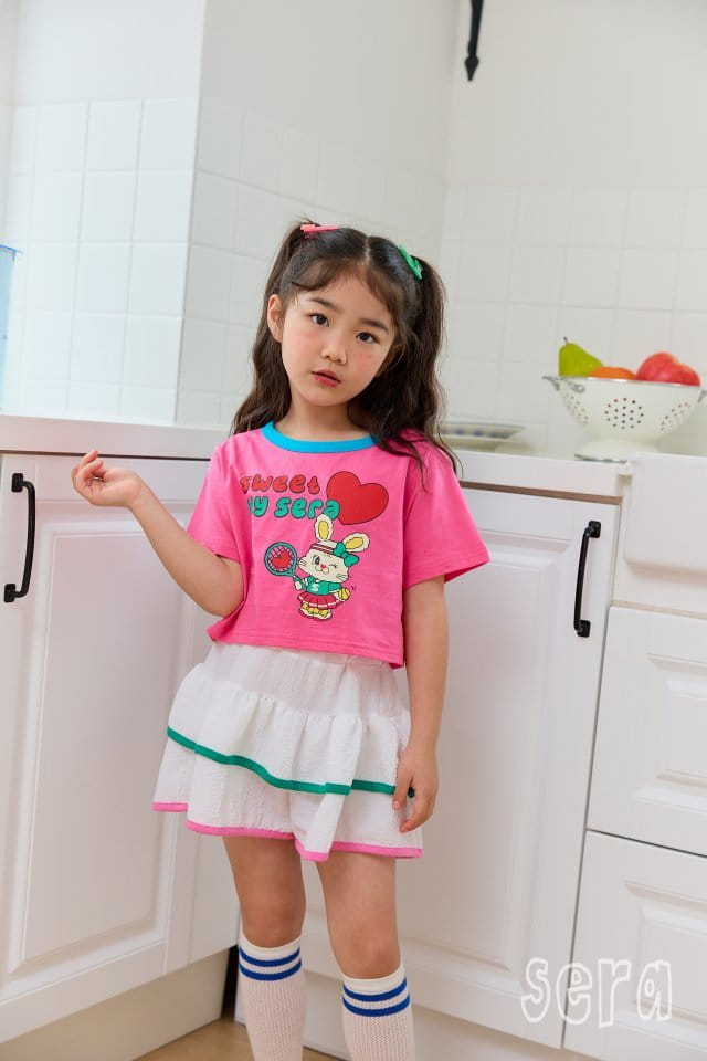 Sera - Korean Children Fashion - #discoveringself - Piping Color Crop Tee - 10