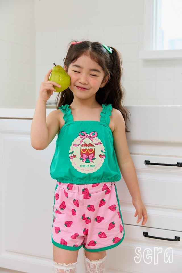 Sera - Korean Children Fashion - #Kfashion4kids - Frill String Crop Top Bottom Set - 4