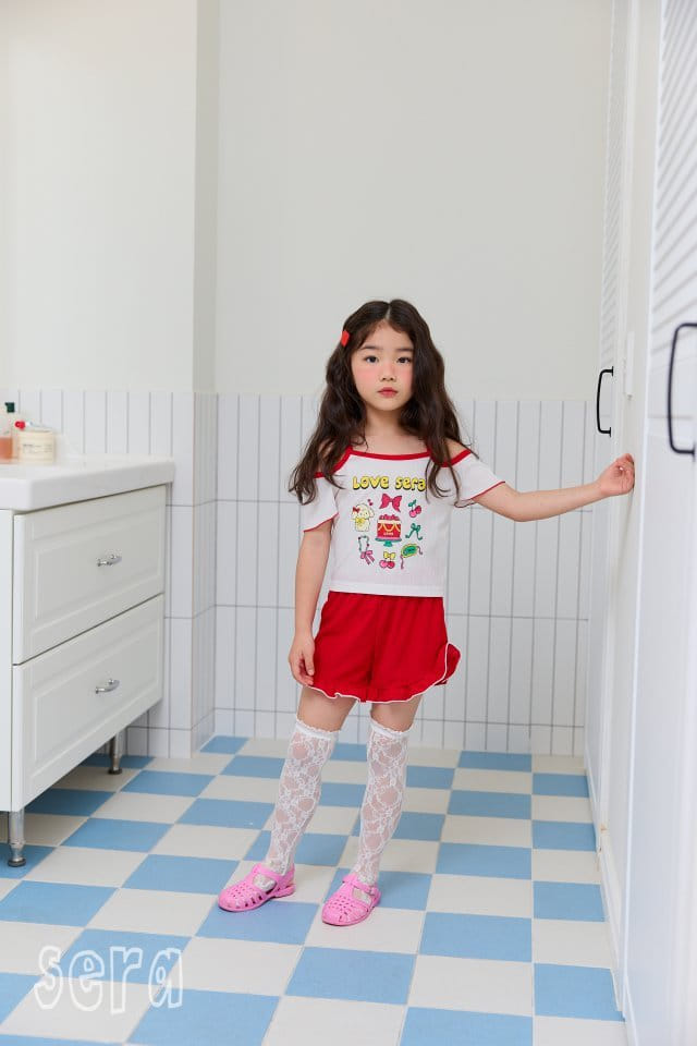 Sera - Korean Children Fashion - #magicofchildhood - Love Cap Sleeveless Top Bottom Set - 6