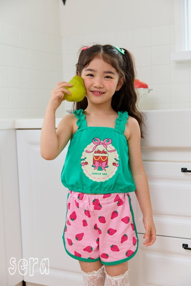 Sera - Korean Children Fashion - #magicofchildhood - Frill String Crop Top Bottom Set - 5