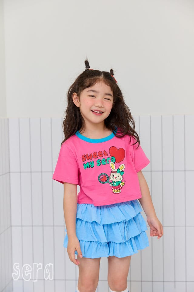 Sera - Korean Children Fashion - #prettylittlegirls - Piping Color Crop Tee - 3